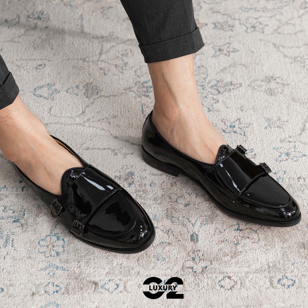 Giày lười nam Luxury giày nam da bò Ý nhập khẩu + Đế Da + bảo hành 24 tháng  nhiều size