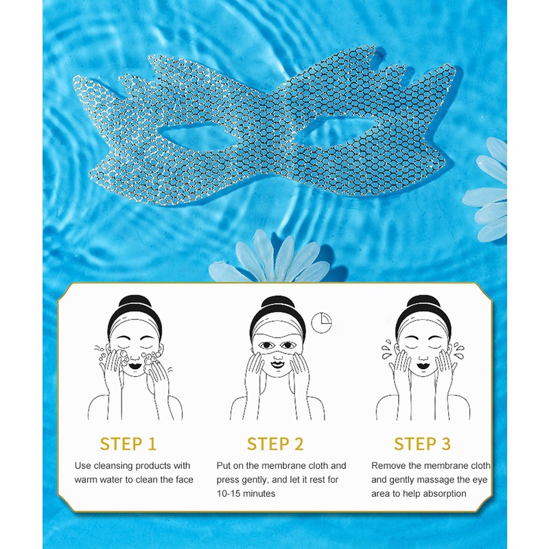 【Ready】 Moisturizing And Firming Eye Mask Moisturizing And Diminishing Dark Circles And Eye Patterns Honeycomb Eye Patch colorlife