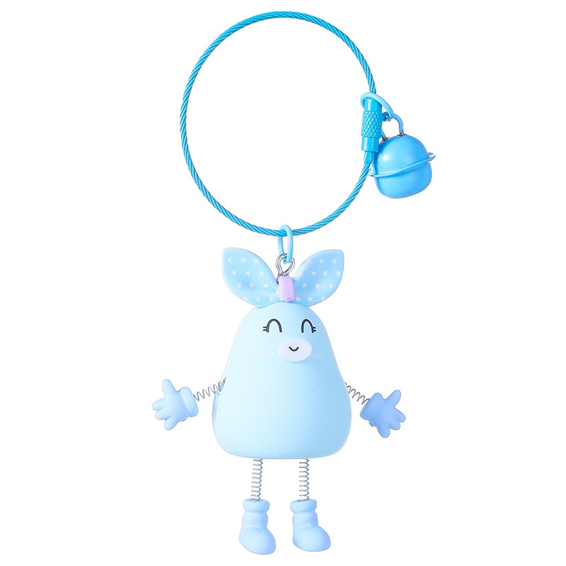 Móc Khóa Hình Thỏ Hoạt Hình Dễ Thương