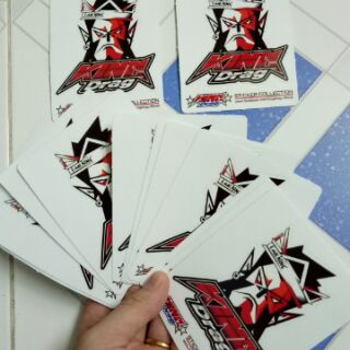 Tem logo, Combo 2  tem logo con KingDrag (màu đỏ)