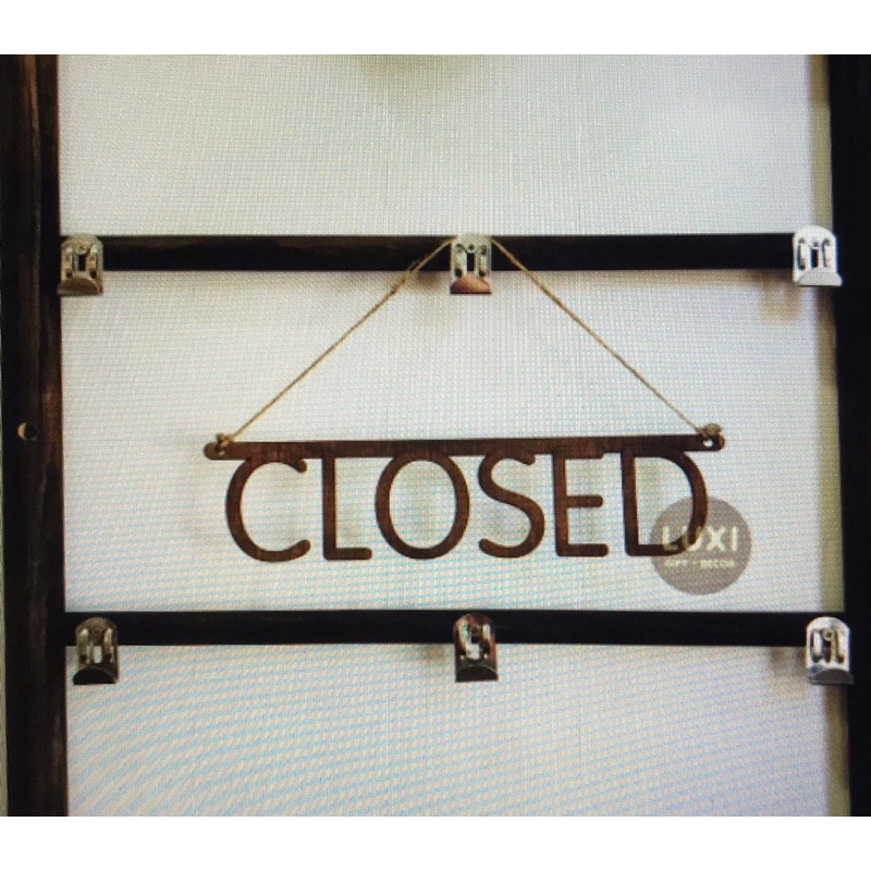 HCM | Bảng gỗ treo cửa 1 mặt CLOSE LUXI DECOR HCM