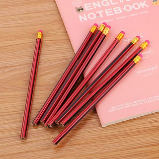 10 Bút Chì Hb 19Cm Kèm Tẩy - Thỏ Hồng VPP