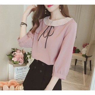 Áo Kiểu Selina Dập Ly Cổ