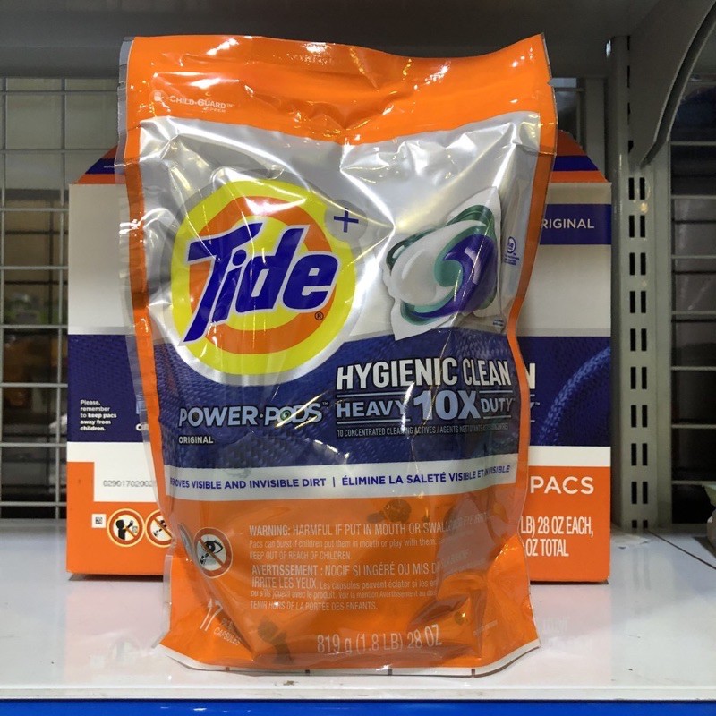 [Mã HCMST5 giảm 10K đơn 99K] Viên Giặt Tide Power PODS Hygienic Clean Detergent Mỹ