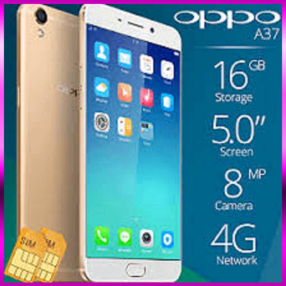 ƯU ĐÃI LỚN điện thoại Oppo A37 - Oppo A37F CHÍNH HÃNG 2sim ram 2G/16G mới ƯU ĐÃI LỚN