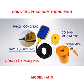 CÔNG TẮC PHAO BƠM - TỰ BƠM VÀ XẢ M15 KAWASAN (có xuất VAT)