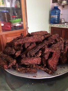 Thịt lợn gác bếp nhà làm gói 650gr