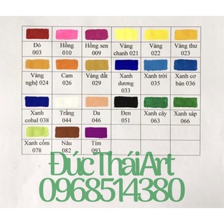 Màu oát (màu bột pha sẵn) màu gouache