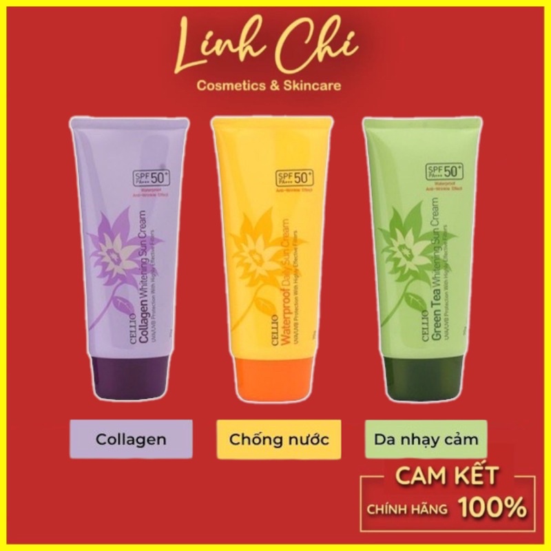 Kem Chống Nắng Cellio Hàn Quốc SPF50+++