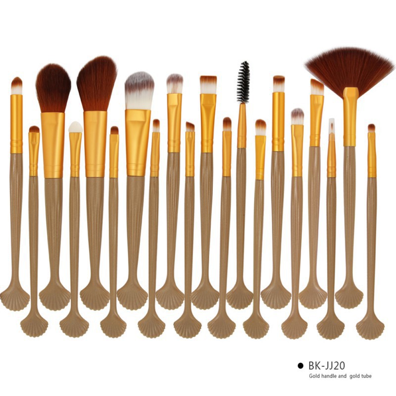 Bộ 20 cọ trang điểm chuôi hình vỏ sò nhãn hiệu MAANGE | BigBuy360 - bigbuy360.vn