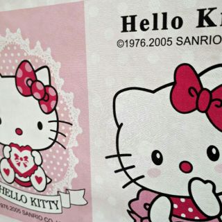 Giấy Dán Tường Kitty Ô Vuông Phong Cách Hàn Quốc