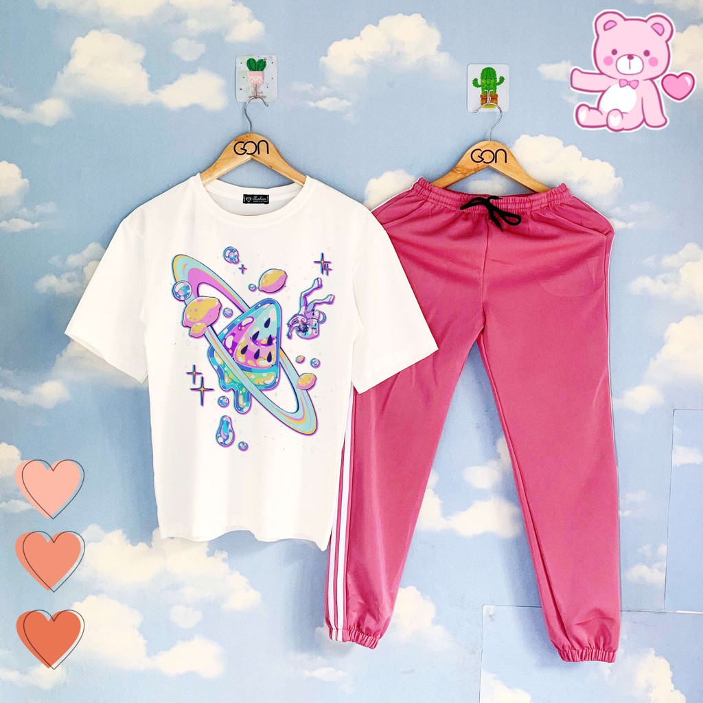 [Mã FAMAYWA2 giảm 10K đơn 50K] Set đồ bộ nữ nam áo thun tay lửng, quần kẻ 3 sọc C12 | BigBuy360 - bigbuy360.vn