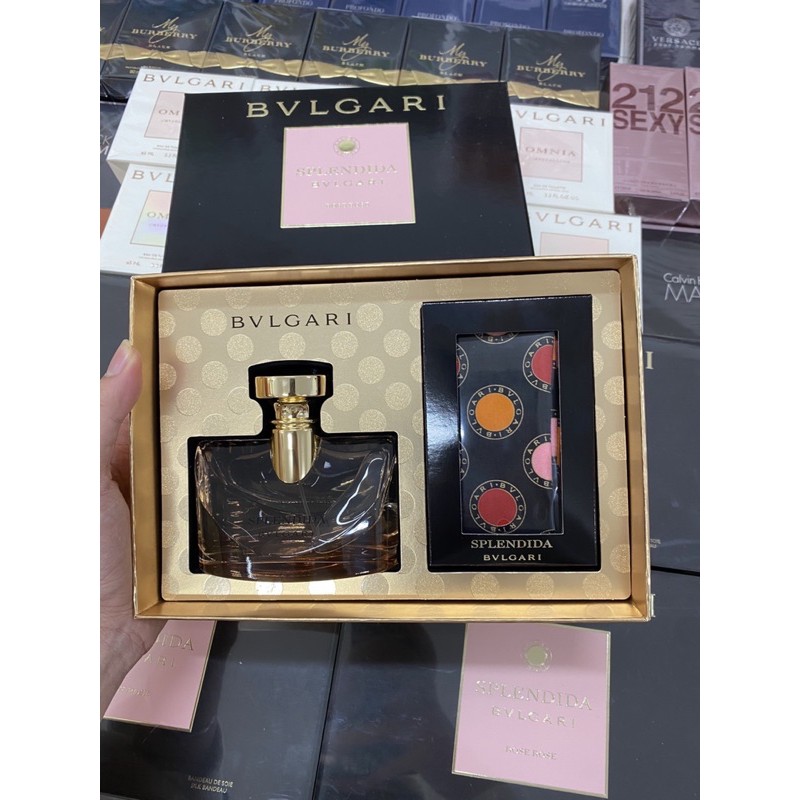 Set nước hoa Bvlgari Rose Rose 100ml + khăn