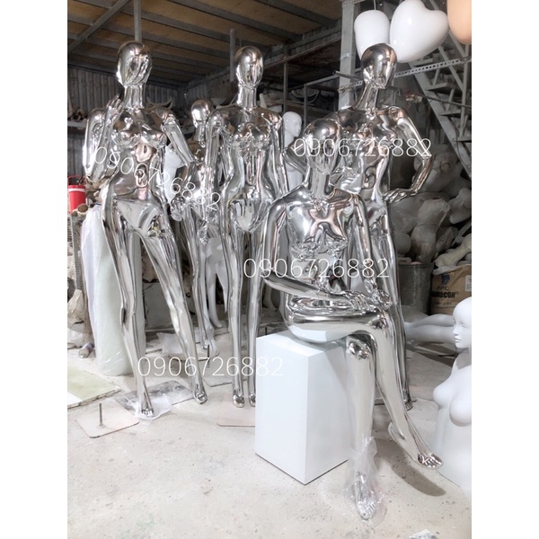 Manocanh nữ xi crom bạc cao cấp