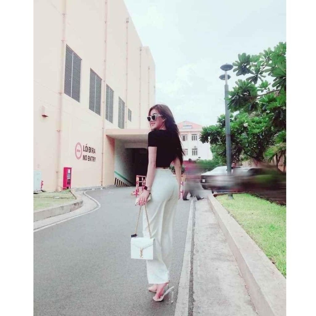 Quần ống rộng culottes xuông khóa giữa chất tuyết mưa vitek_mã C35 | BigBuy360 - bigbuy360.vn