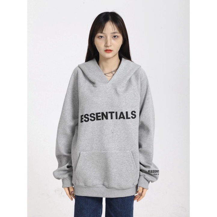 Áo Khoác Hoodie Nỉ Có Mũ Form Rộng ESSENTIALS Nhiều Màu Unisex Nam Nữ Ulzzang | BigBuy360 - bigbuy360.vn