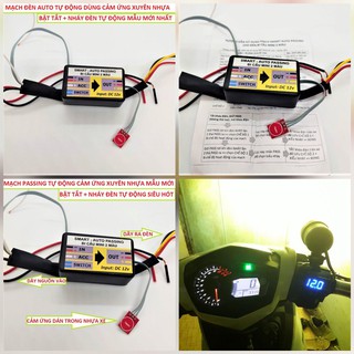 Công tắc cảm ứng Passing xuyên nhựa bật tắt + nháy đèn tự động độ xe máy ( Bảo hành 12 tháng )
