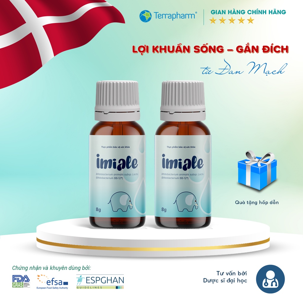 Combo 2 lọ Imiale - lợi khuẩn sống, gắn đích từ Đan Mạch