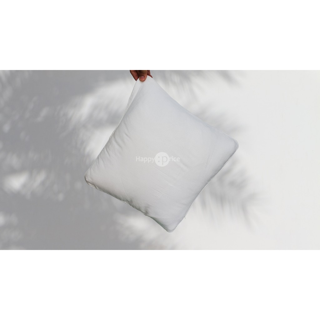 Vỏ gối trắng canva,gối sofa 45x45cm