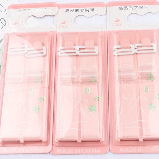 🍉Dây Áo Trong Suốt Silicon Cao Cấp Đóng Bìa Hồng - Điều Chỉnh Tăng Giảm Dẻo Bền Đẹp DUASHOP.