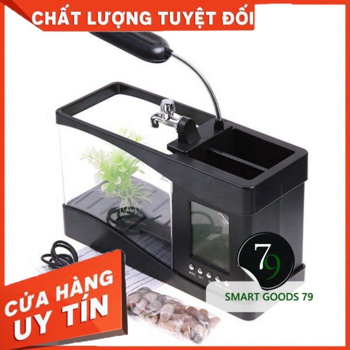 [ Chính Hãng ] [130] Bể cá cảnh mini hồ thủy sinh thông minh đẹp để bàn trong nhà nhựa acrylic