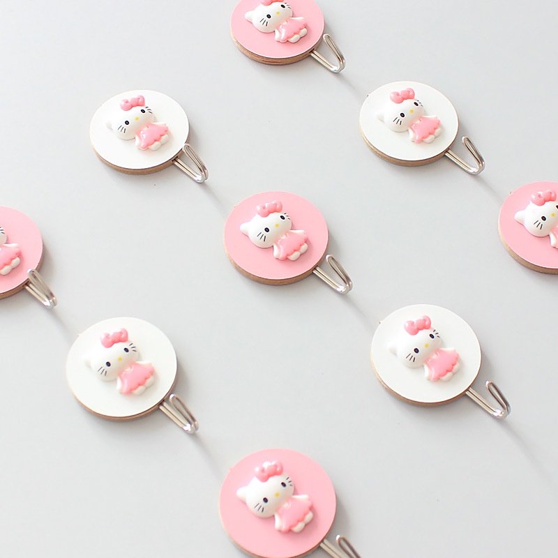 Móc treo đồ XIAODUOJIAJU dán tường hình mèo đáng yêu