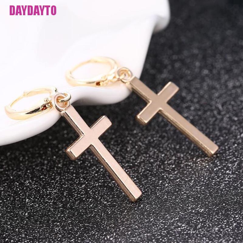 Bông Tai Hình Thánh Giá Phong Cách Punk Thời Trang Dành Cho Nữ