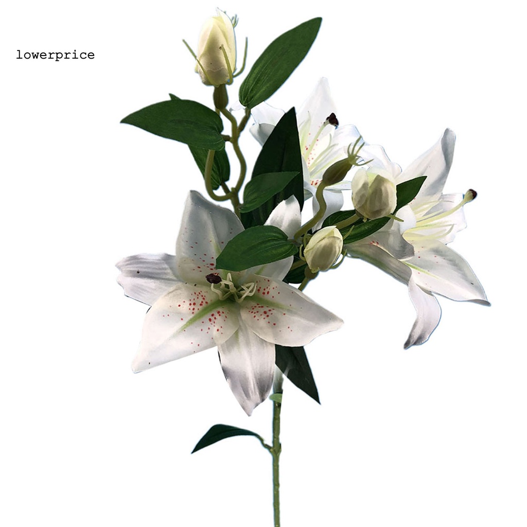 Cành Hoa Lily Giả Thân Thiện Với Môi Trường Dùng Trang Trí