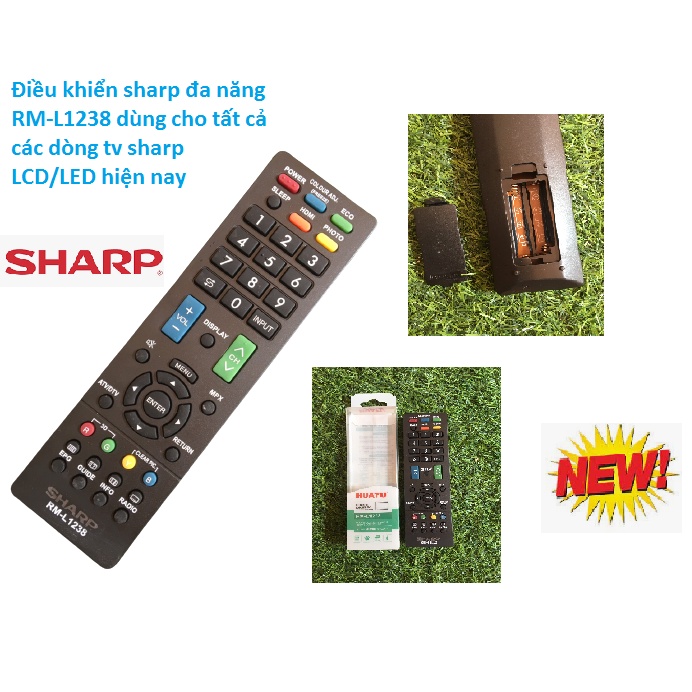 Điều khiển tivi SHARP ĐA NĂNG RM-L1238 dành cho Tivi Smart