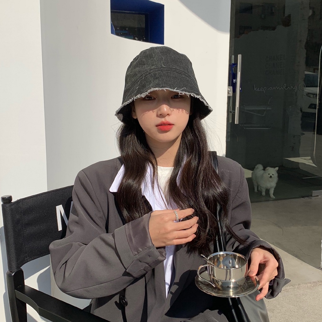 Mũ tai bèo denim phong cách Hàn quốc thời trang