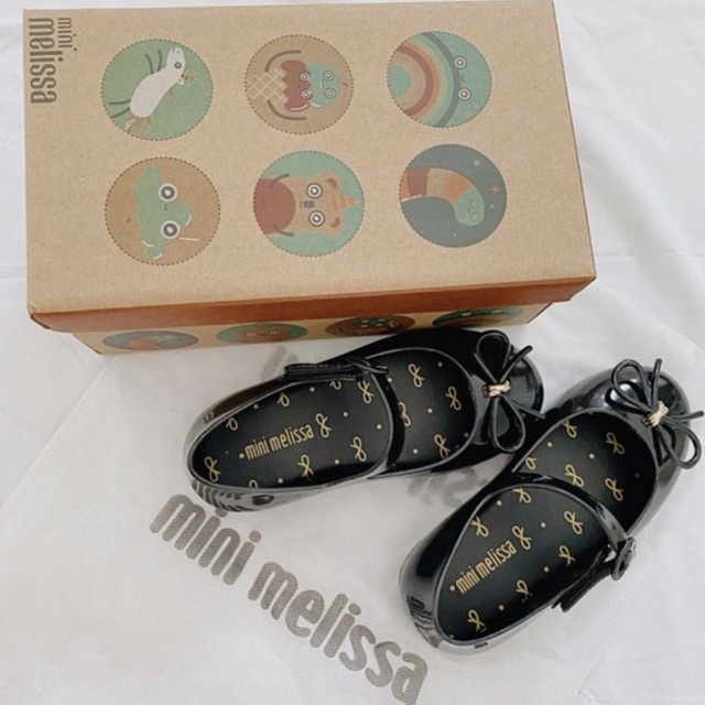 Giày búp bê bé gái mini Melissa đế mềm nhựa thơm cho bé 2 - 8 tuổi