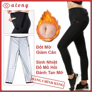 Quần Giảm Mỡ Bụng ATONY, Sinh Nhiệt, Đổ Mồ Hôi, Tăng Cường Đốt Mỡ, Giảm Eo, Giảm Cân, Tráng Nano Bạc