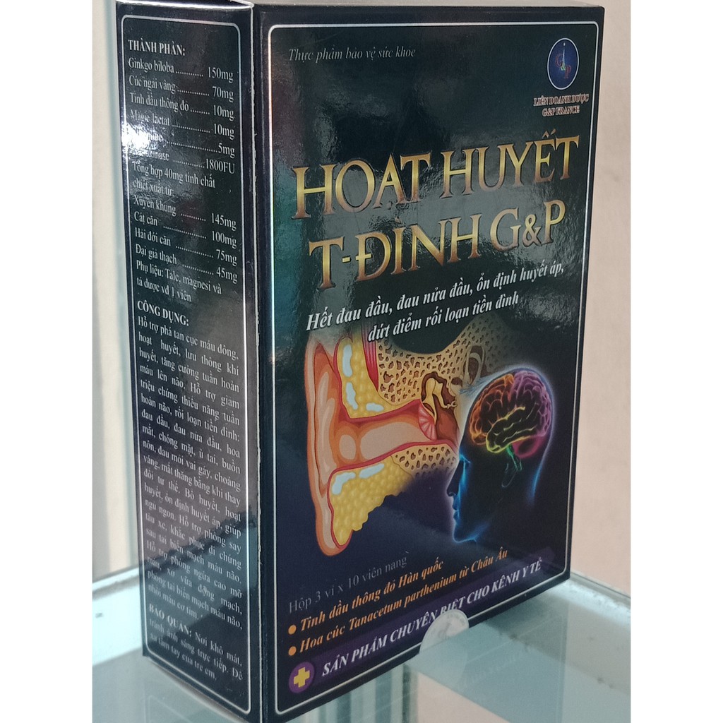 [CHÍNH HÃNG ] HOẠT HUYẾT T- ĐÌNH G&amp;P Y TẾ - HỖ TRỢ CÁC TRIỆU CHỨNG CỦA THIỂU NĂNG TUẦN HOÀN NÃO