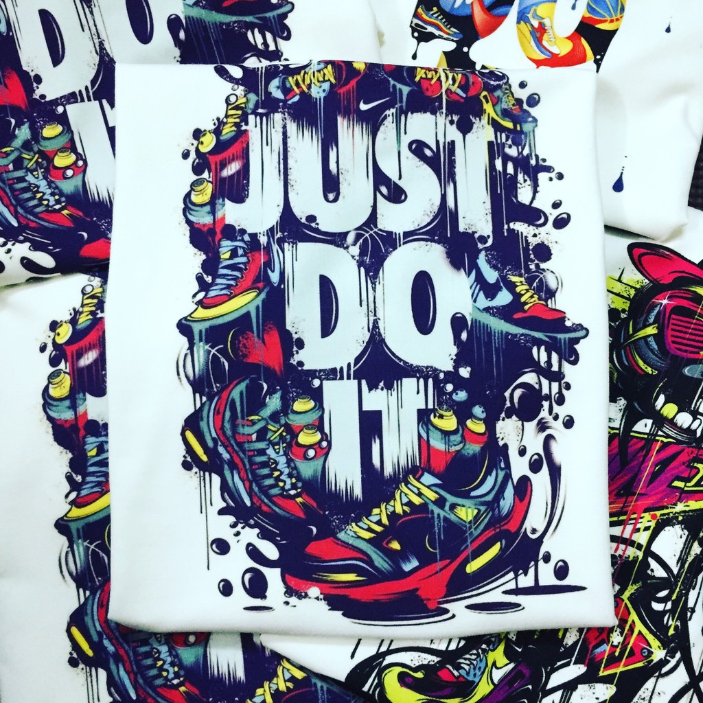 (CHUYÊN SỈ) ÁO THUN UNISEX JUST DO IT TÍM CAO CẤP