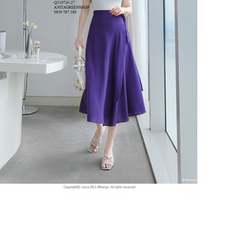 Q310720 chân váy xòe phối nơ