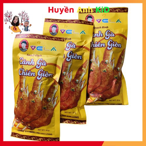 Bịch 30 Gói Snack Cánh Gà Chiên Giòn Việt Đồ Ăn Vặt Giòn Ngon