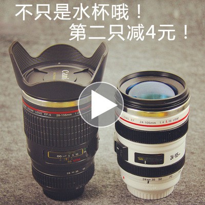 Ly ống kính máy ảnh máy ảnh sinh viên sáng tạo ly tách cà phê Máy trộn điện