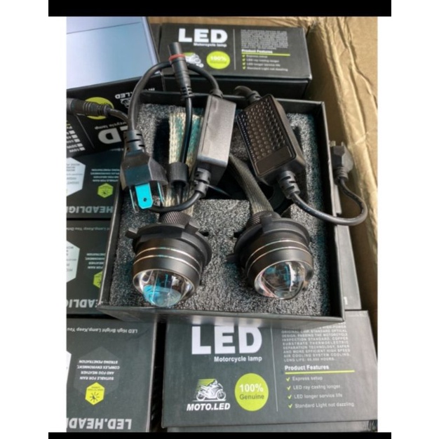 Đèn Led râu Bi cầu H4 chân rời. Ánh sáng trắng ,vàng .Hàng siêu sáng