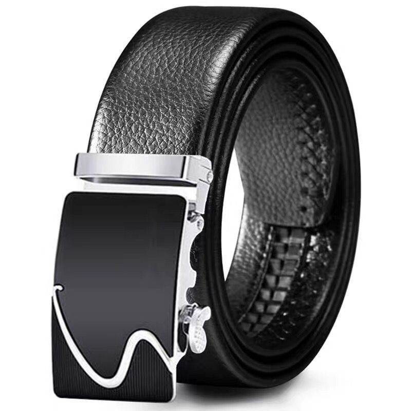 [FREESHIP] Thắt lưng nam da bò khóa tự động mặt Hoạ tiết đẹp, Dây thắt lưng nam cao cấp nhập khẩu chính hãng