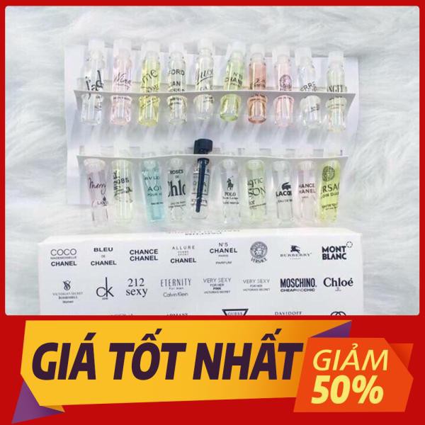 Set 20 lọ nước hoa mini hàng xuất khẩu chất lượng cao - Bộ nước hoa lưu hương cực lâu, hương thơm quyến rũ | Thế Giới Skin Care