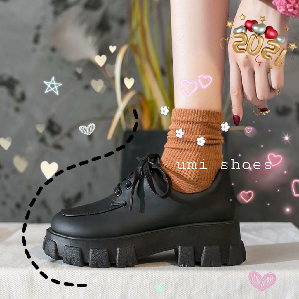 [NOWSHIP] Giày LOLITA Nữ Da Bóng, Da Lì ulzzang phong cách Hàn quốc mary quai cài đế cao cá tính năng động mới hot