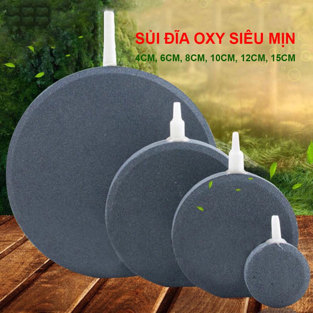 Sủi Đĩa Oxy Siêu Mịn cho bể cá cảnh, Nhiều kích thước - Bánh sủi Oxy - Sủi đĩa Oxy