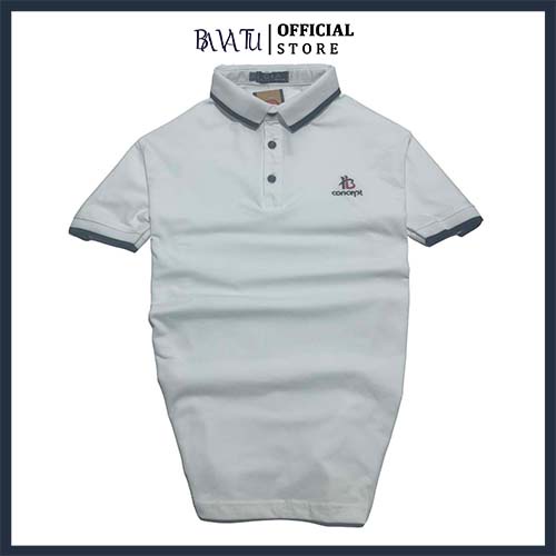 Áo Polo nam chữ ký - Áo thun cổ Polo trẻ trung năng động tuổi teen cá tính chất Cotton co giãn tốt mặc siêu mát - Bavatu