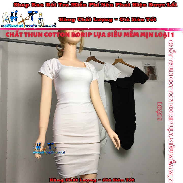 Đầm ôm body tay dài khoét hở lưng thun borip loại 1 mẫu mới hót 2020 | BigBuy360 - bigbuy360.vn