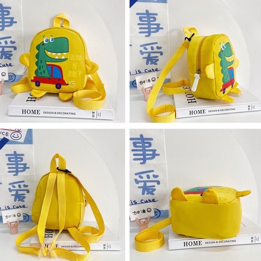 Ba Lô Mini Hình Khủng Long Hoạt Hình Dễ Thương Cho Bé Trai Và Gái