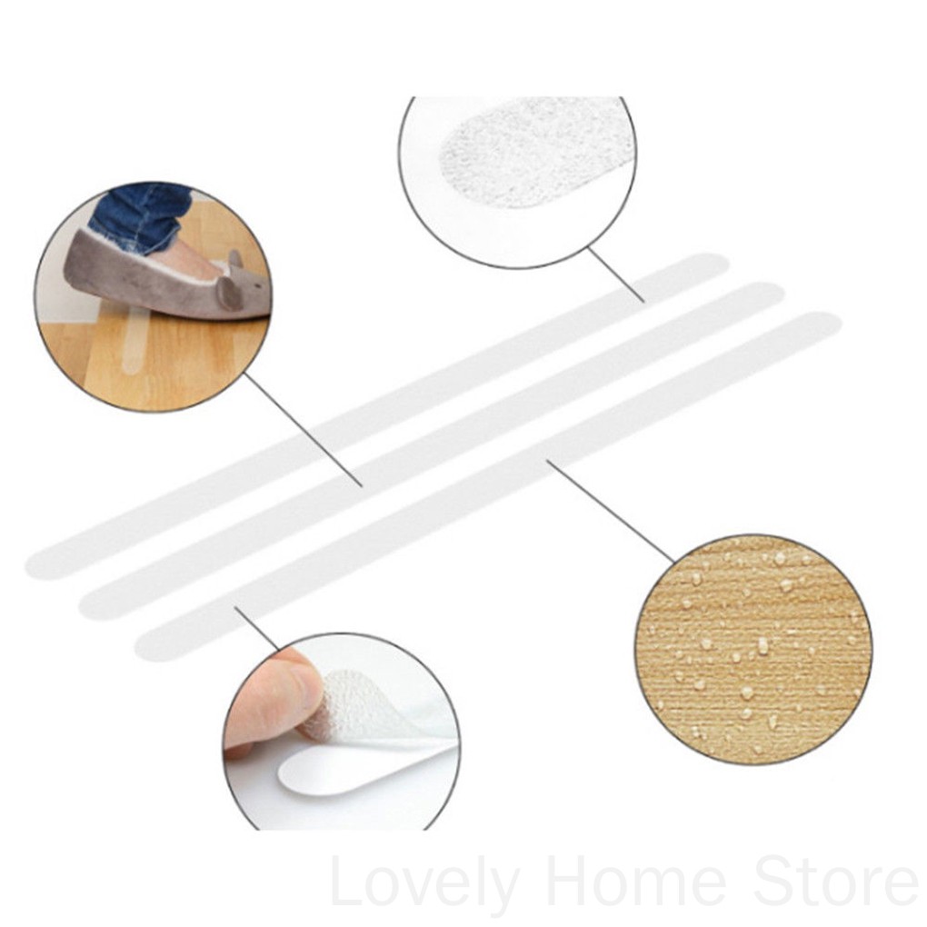 Bộ 12 Miếng Dán Trong Suốt Chống Trượt Cho Nhà Tắm