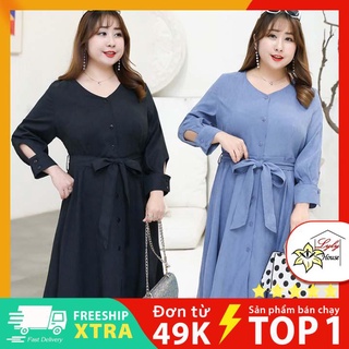 Đầm bigsize nữ dự tiệc dáng dài size 80Kg - 100Kg , váy đầm dành cho những cô nàng mũm mĩm giúp che khuyết điểm