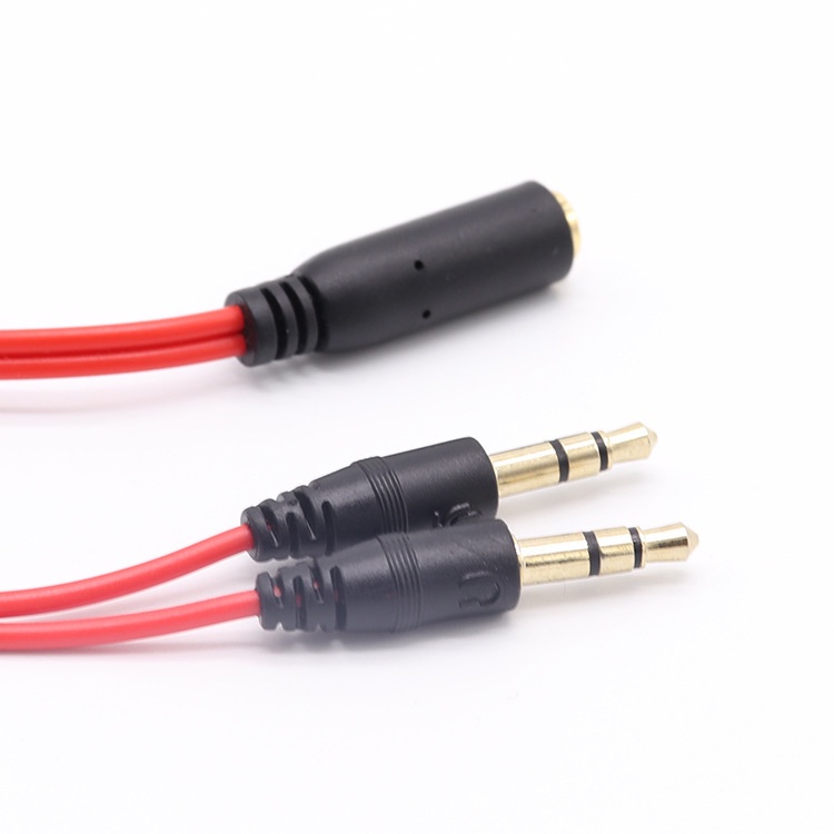 Jack Chuyển Đổi Tai Nghe 3.5mm sang 2 Cổng 3.5mm cho PC