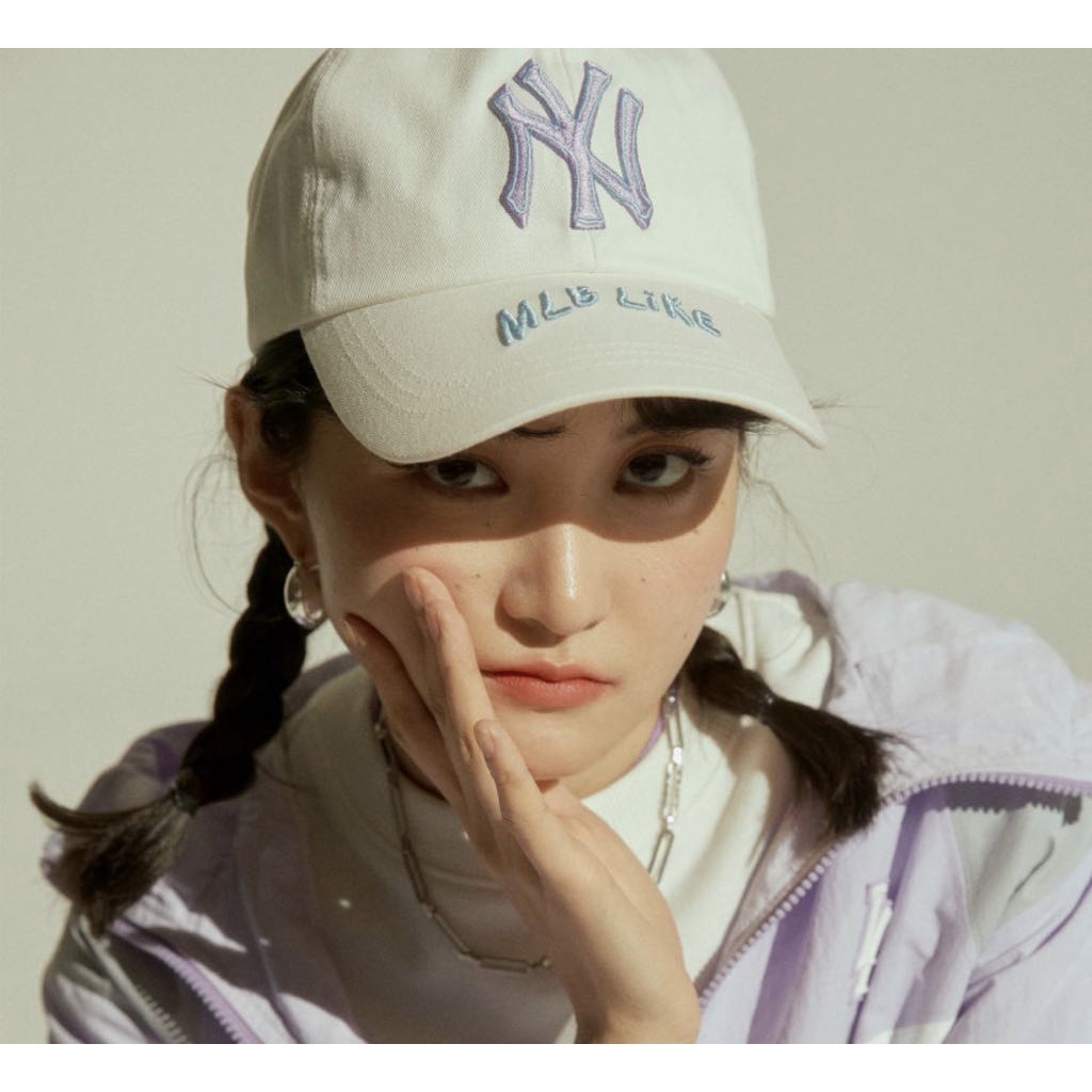 Mũ MLB like trắng Ny