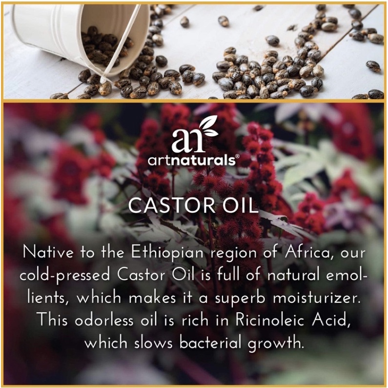 Dầu thầu dầu artnaturals Pure Organic Castor Oil 473ml USA